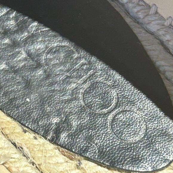 Jimmy Choo Black Cubed Suede Dawn Slip On Espadrille - Picture 6 of 11